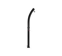 ML-Design Douche Solaire de Jardin 20 L 222 cm Ronde avec Pommeau de Douche Circulaire Pivotant, Noir Courbé, Eau Chaude, jusqu'à 60°C sans Branchement Électrique, avec Raccord pour Tuyau d'Arrosage