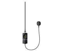 ML-Design Élément Chauffant Noir 600W avec Thermostat et Affichage Digital, Résistance Électronique, Fonction Minuterie, Régulateur de Température, Thermoplongeur Électrique Radiateur Salle de Bain
