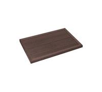 Elément de sol pour douche solaire en WPC marron antidérapant 101 x 5,5 x 63 cm