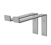 Ml-design Équerres d'étagère murale - Gris