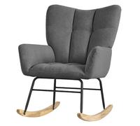 Ml-design Fauteuil à bascule - Gris