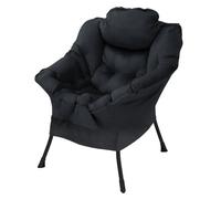 Ml-design Fauteuil à oreilles - Noir