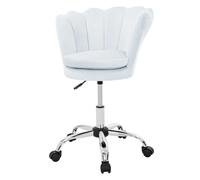 Ml-design Fauteuil de bureau à roulettes - Bleu clair