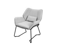 Ml-design Fauteuil en lin - Gris clair