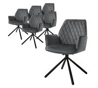 Ml-design Fauteuil ergonomique pivotant - Anthracite