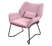 Ml-design fauteuil lounge en lin - Rose