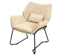Ml-design Fauteuil lounge en lin - Sable