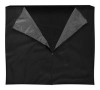 ML-Design Housse d'Étagère à Bois de Cheminée, 240L x 165H cm, Noir, Résistant aux Noir G