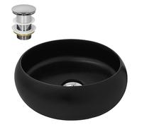 ML-Design Lavabo Ø 35 cm Noir