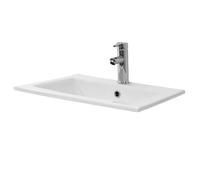 LuxeBath Lavabo ML-Design Rectangulaire 52,5x21x45 cm Vasque à poser Blanc