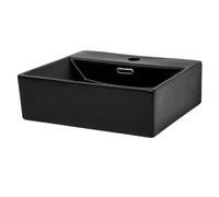ML-Design Lavabo angulaire 41,5x36 cm - Noir céramique