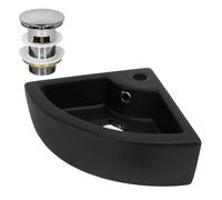 ML-Design Lavabo d'Angle 46x33 - Noir