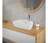ML-Design Lavabo d'angle Céramique Blanc