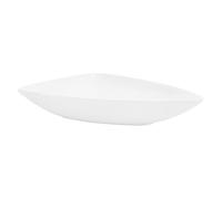 ML-Design Lavabo en Céramique Blanc, 69 x 46 x 13 cm, Triangulaire, Vasque à Poser sur Plan de Toilette, Lave-Mains Évier pour la Salle de Bain/WC Invités, Design Moderne, sans Matériel de Montage