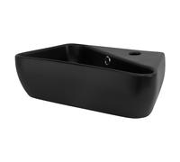 ML Design lavabo en céramique - Noir - 45 x 27 x 13 cm