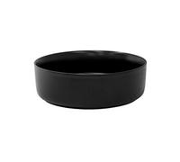 ML-Design Lavabo en Céramique Noir Mat, Ø 360x120 mm, avec Garniture de Vidage 1 1/4"