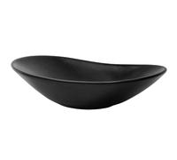 LuxeBath Lavabo ML-Design en céramique ovale Noir mat 63×36×15,5 cm – Vasque à poser