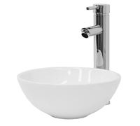 ML-Design Lavabo rond - Blanc