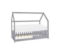 ML-Design Lit d'enfant - 80x160 cm - Gris