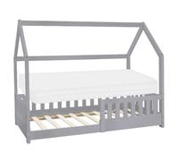 ML-Design Lit d'enfant - 80x160 cm - Gris