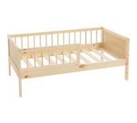 ML-Design Lit d'enfant 140x70 cm - Bois Naturel
