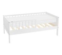 ML-Design Lit d'enfant Simple avec Matelas 70x140 cm, Blanc, en Bois de Pin, avec Sommier Weiß G