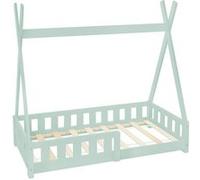 ML-Design Lit d'Enfants Tipi 70x140cm Vert Menthe avec Protection contre les Chutes et Grün G