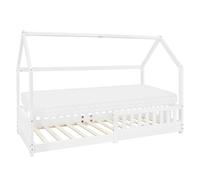 ML-Design Lit maison enfant - Blanc - 90x200 cm