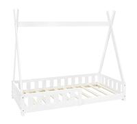 ML-Design Lit Tipi Enfant - Blanc 160x80 cm