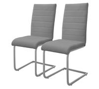 ML-Design Lot de 2 chaises cantilever