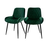 ML-Design - Lot de 2 Chaises de Salle à Manger Vert