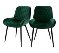 ML-Design - Lot de 2 Chaises de Salle à Manger Vert