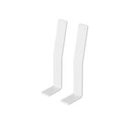 ML-Design Lot de 2 Pièces de Support de Dossier, lxpxh: 50 x 90 x 345 mm, en Acier, Blanc,