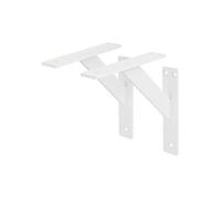 ML-Design Lot de 2 Supports d'Etagère, 180 x 180 mm, en Aluminium, Blanc, Style