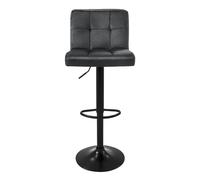 Ml-design lot de 2 tabourets de bar - Gris