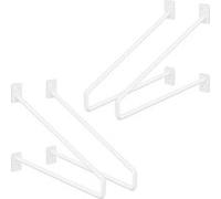 Ml-design Supports d'étagère murale - Blanc