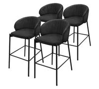 Ml-design lot de 4 tabourets de bar - Anthracite