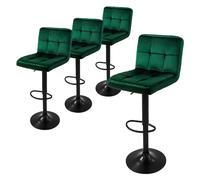 Ml-design Lot de 4 tabourets de bar - Vert