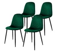 ML-Design Lot de 4 - Vert Foncé