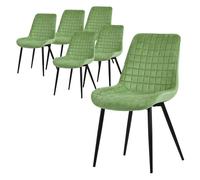 ML-Design Chaises Velours Sauge