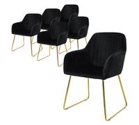ML-Design Lot de 6 - Noir