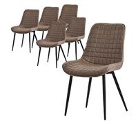 ML-Design Lot De 6 Simili Marron