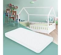 ML-Design Matelas Enfant 120x200 cm, Orthopédique, 7 Zones, Mousse Froid, Certifié Oeko Tex, Housse Amovible Lavable Fermeture Éclair, Hypoallergénique Antibactérien/Teste Substances Nocives 23 kg/m³