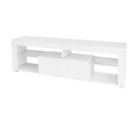 Ml-design Meuble TV bas LED - Blanc