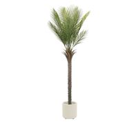 ML-Design Palmier artificiel 180cm Plante artificielle grande Fake Plant Deko Arbre en plastique en pot pour l'intérieur/extérieur