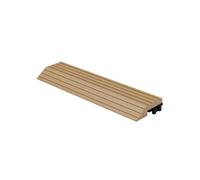 Bordure à finition latérale droite pour dalles sol WPC clipsable teck 30x7,5 cm