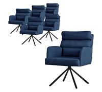 ML-Design Polsterstuhl - Chaise pivotante (Lot de 6)