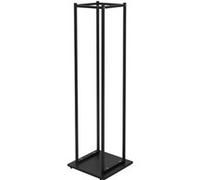 ML-Design Porte Bûches de Cheminée, 33x33x115 cm, Noir, Métallique, en Acier Revêtue par Noir G