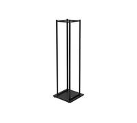 ML-Design Porte Bûches de Cheminée, 33x33x115 cm, Noir, Métallique, en Acier Revêtue par