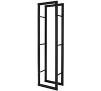 ML-Design Porte Bûches de Cheminée, 40x25x150 cm, Noir, Métallique, en Acier Revêtue par Poudre, Intérieur/Extérieur, Support pour Bois de Chauffage, Étagère Rangement Aide à l'Empilage Bois de Poêle